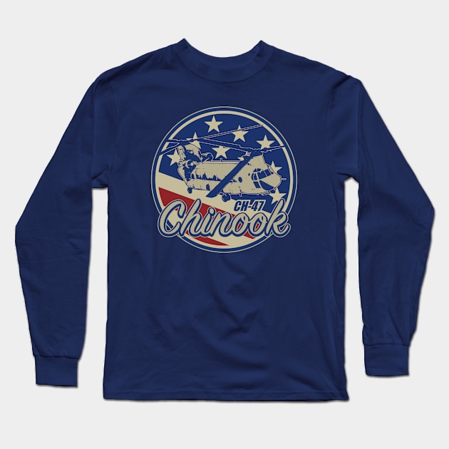 CH-47 Chinook Long Sleeve T-Shirt by Firemission45